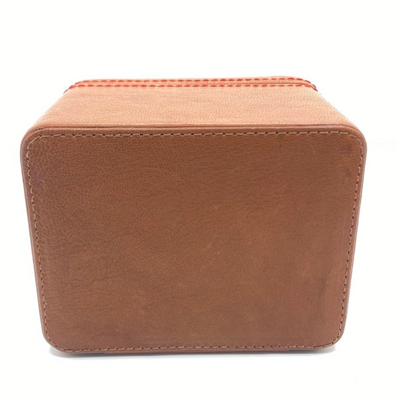 Fossil Tan Leather Box - Picture 4 of 12
